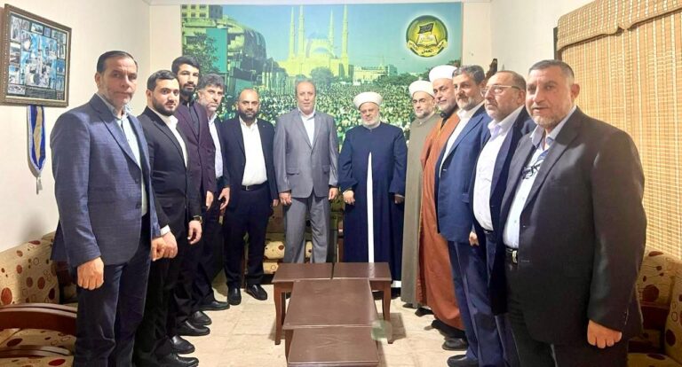 حماس تزور جبهة العمل الإسلامي في لبنان وتبحث مستجدات القضية الفلسطينية