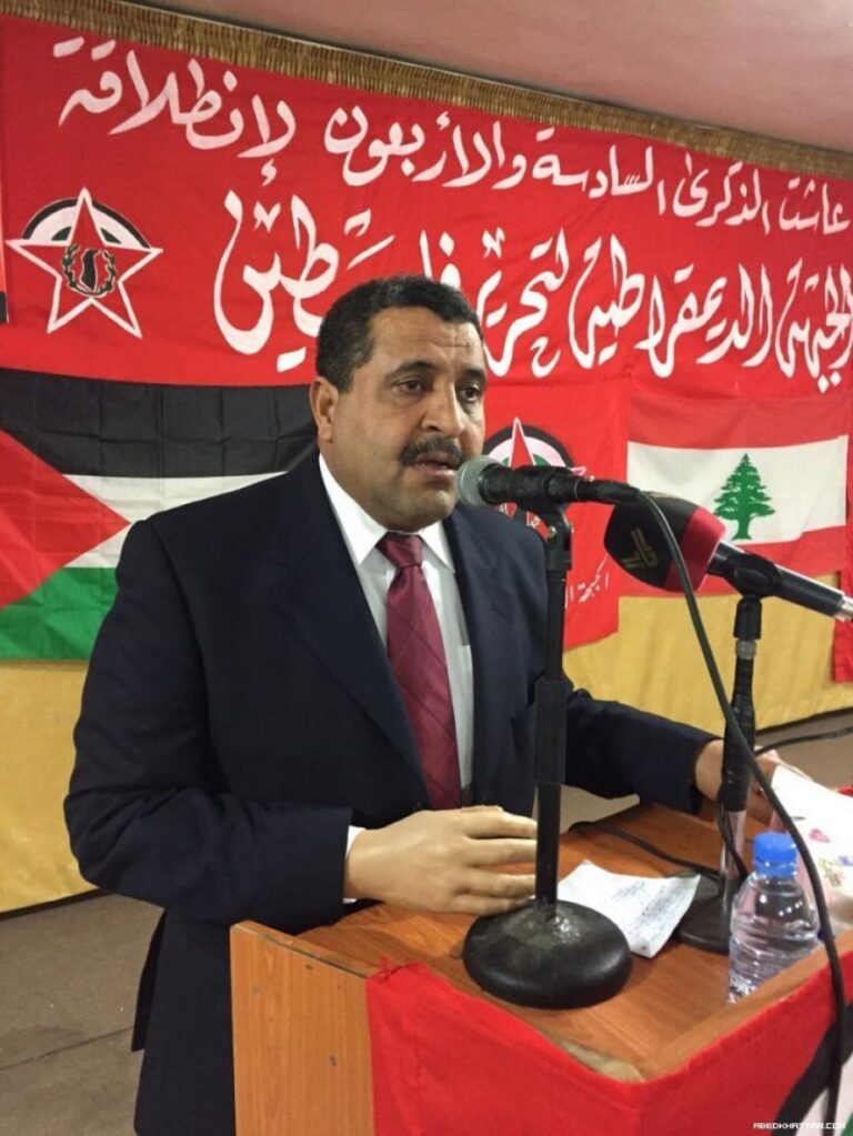 أركان بدر – عضو المكتب السياسي للجبهة الديمقراطية