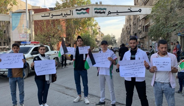 فلسطينيو مخيم اليرموك: في ذكرى وعد بلفور.. لن تباع فلسطين مرّتين