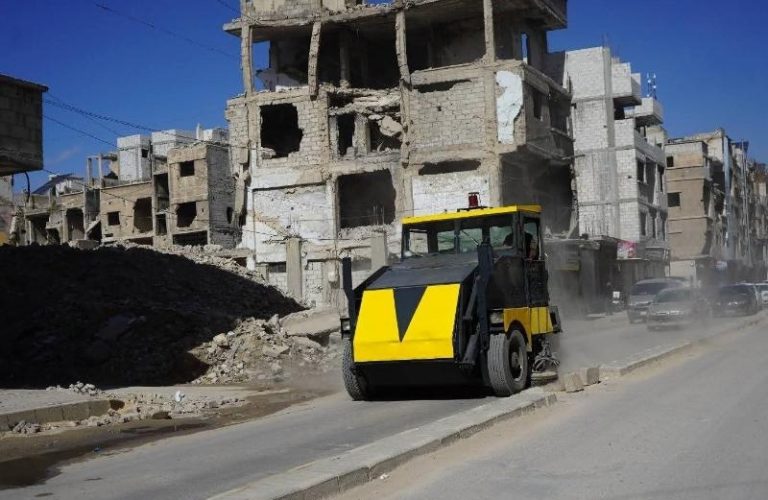 حزمة مشاريع خدمية لإعادة تأهيل البنية التحتية في مخيم اليرموك