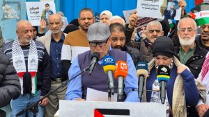 إعتصام جماهيري أمام مكتب الوكالة في بيروت رفضاً لتقليص الخدمات