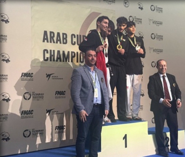 ذهبية وبرونزية لفلسطين في كأس العرب للتايكوندو