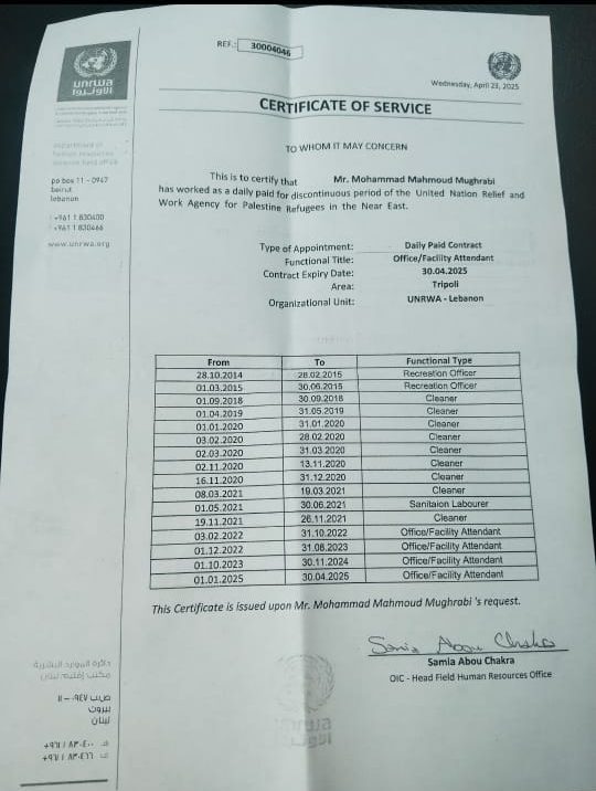 دوروثي كلاوس تغلق عيادة الأونروا بعد احتجاج موظفين على فصلهم