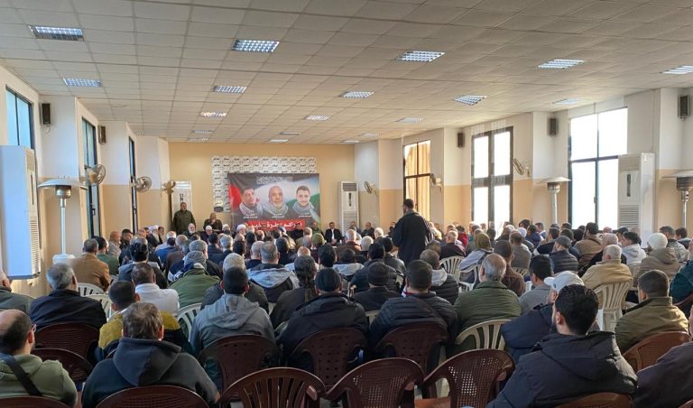 بمشاركة فعاليات لبنانية وفلسطينية: تأبين الشهداء الصديق والعثمان وبغدادي في صيدا