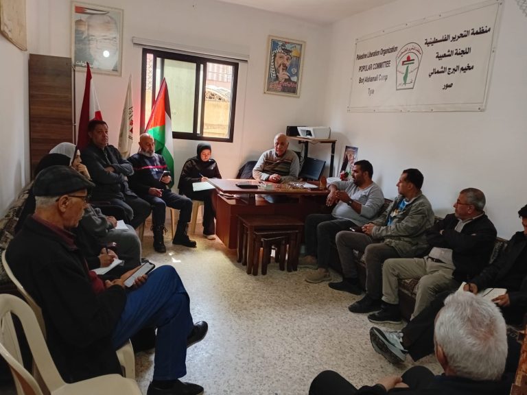 اجتماع طارئ في مخيم البرج الشمالي لبحث أوضاع الأهالي