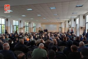 حماس تنظم حفل تأبين للشهيد محمد كعوش وزوجته في صيدا