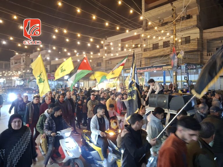 مسيرة حاشدة في مخيم نهر البارد رفضًا لقانون إعدام الأسرى وتأكيدًا على دعم المقاومة