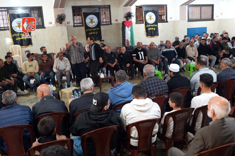 مجلس تبريك للشهيد حسن خالد أبو ناصر في نهر البارد