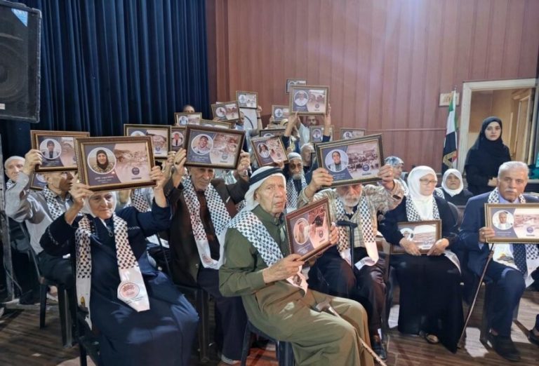 تكريم شهود النكبة في مخيم النيرب بحلب