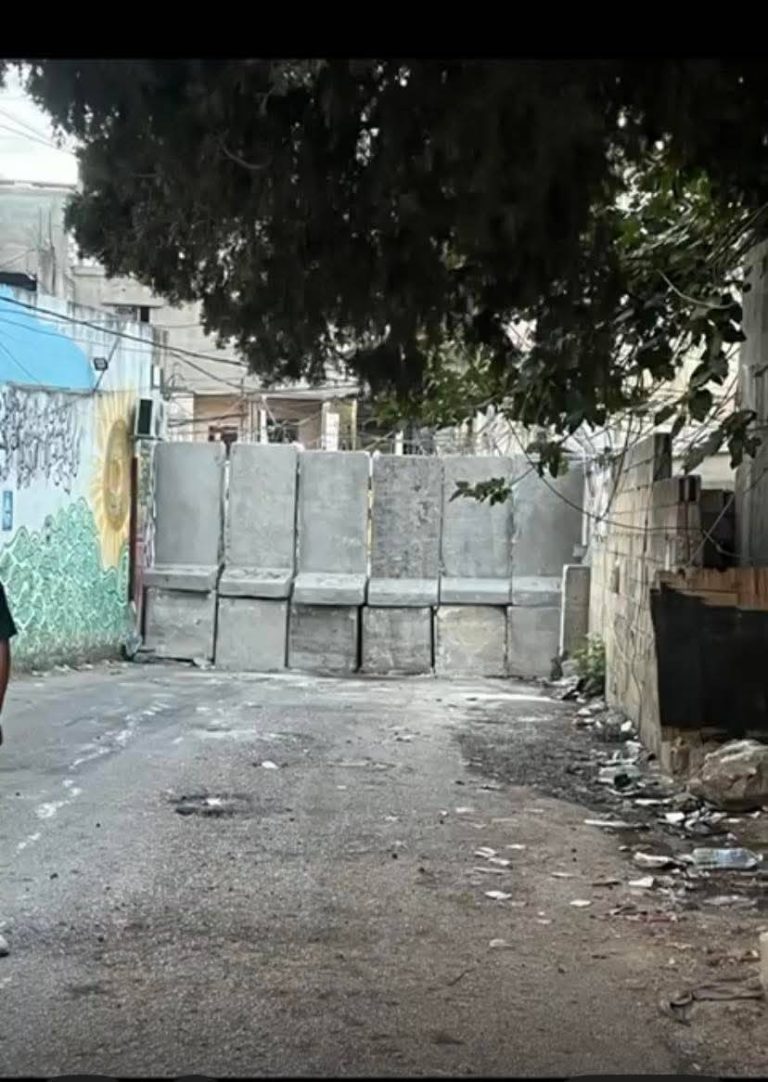 مناشدات في مخيم البداوي لوقف السيطرة على مدخل حيوي وتحذيرات من تفاقم معاناة اللاجئين