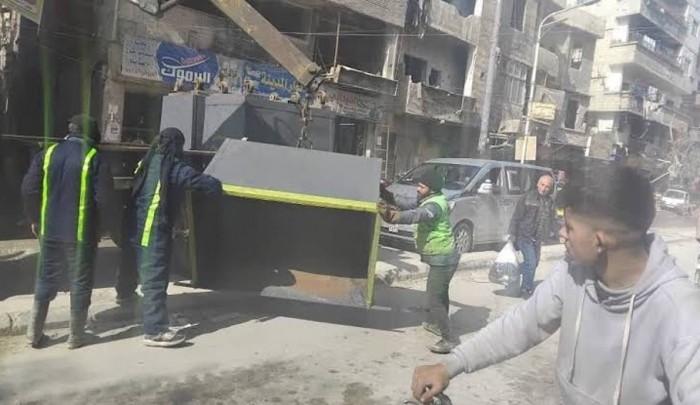 ​مطالب بتوسيع خدمات النظافة وزيادة الكوادر والحاويات في مخيم اليرموك