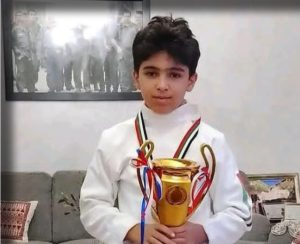 ​توفيق زيدان بطلاً لبطولة فلسطين للمبارزة تحت 13 عاماً