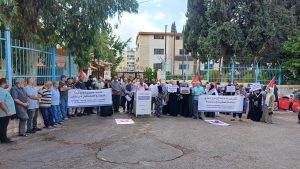 اعتصام فلسطيني أمام معهد سبلين المهني ورفض لتقليص المستوى التعليمي