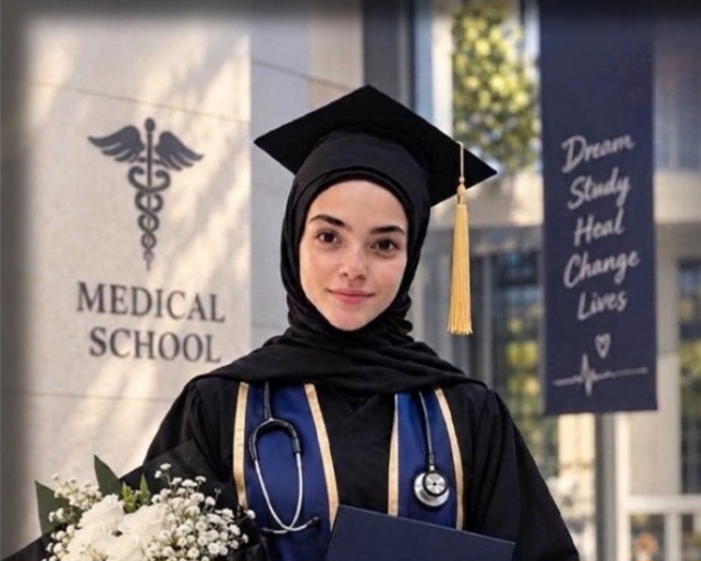 فلسطينية تتخرج طبيبة بمرتبة الشرف من جامعة خليفة في أبو ظبي
