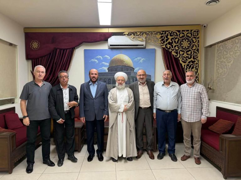وفد “اللجنة الوطنية للانتخابات” يبحث مع الشيخ ماهر حمّود ملف “المجلس الوطني الفلسطيني”
