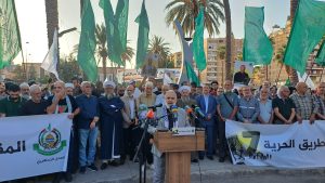 تجمع شعبي فلسطيني في صيدا في الذكرى السنوية الثالثة لعملية طوفان الأقصى